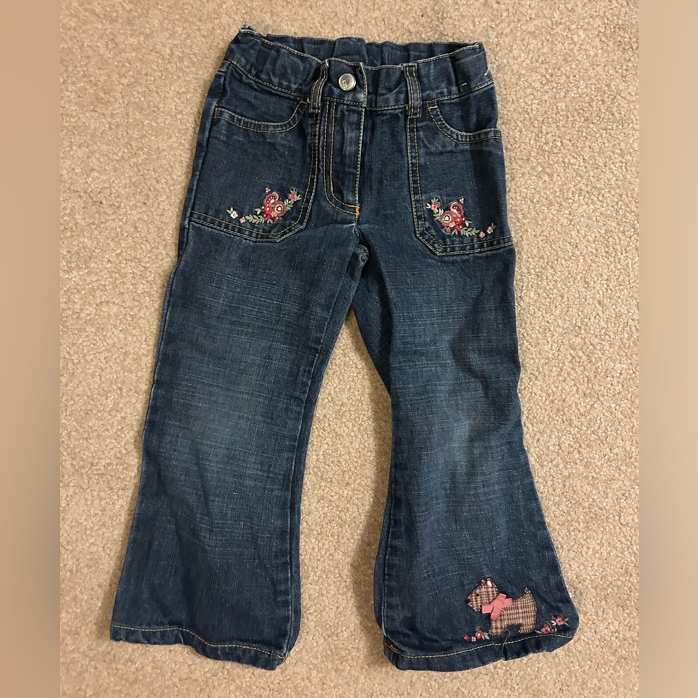 Gymboree size 3T girls flare leg jeans